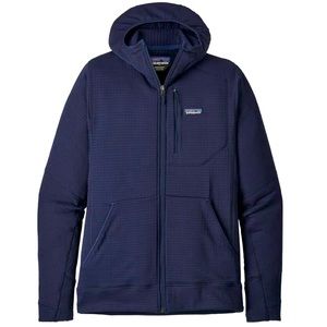 Patagonia Men’s Navy R1 Full-Zip Hoodie, medium